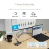 StarTech.com USB-C kelių prievadų adapteris 4K 60Hz HDMI vaizdui, 3x USB-A 5Gbps, 100W USB PD perdavimas/GbE/SD/MicroSD, 30 cm kabelis, nešiojama stotelė