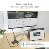 StarTech.com USB-C kelių prievadų adapteris 4K 60Hz HDMI vaizdui, 3x USB-A 5Gbps, 100W USB PD perdavimas/GbE/SD/MicroSD, 30 cm kabelis, nešiojama stotelė