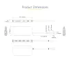 StarTech.com USB-C kelių prievadų adapteris 4K 60Hz HDMI vaizdui, 3x USB-A 5Gbps, 100W USB PD perdavimas/GbE/SD/MicroSD, 30 cm kabelis, nešiojama stotelė