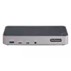 StarTech.com USB-C trijų monitorių dokavimo stotelė – HDMI/DP trigubas 4K USB-C dokas – 5x USB šakotuvas – GbE – 100W PD – universali kelių monitorių dokavimo stotelė – suderinama su Thunderbolt 3/4