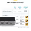 StarTech.com USB-C trijų monitorių dokavimo stotelė – HDMI/DP trigubas 4K USB-C dokas – 5x USB šakotuvas – GbE – 100W PD – universali kelių monitorių dokavimo stotelė – suderinama su Thunderbolt 3/4