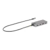 StarTech.com USB-C Triple Monitor Multiport adapteris, dviguba 4K 60Hz + 4K 30Hz HDMI ir DisplayPort, 3 prievadų USB 10Gbps šakotuvas, 100W PD perdavimas, GbE, kelioninis dokas, Windows ir ChromeOS