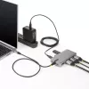 StarTech.com USB-C Triple Monitor Multiport adapteris, dviguba 4K 60Hz + 4K 30Hz HDMI ir DisplayPort, 3 prievadų USB 10Gbps šakotuvas, 100W PD perdavimas, GbE, kelioninis dokas, Windows ir ChromeOS