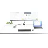 StarTech.com USB-C Triple Monitor Multiport adapteris, dviguba 4K 60Hz + 4K 30Hz HDMI ir DisplayPort, 3 prievadų USB 10Gbps šakotuvas, 100W PD perdavimas, GbE, kelioninis dokas, Windows ir ChromeOS