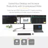 StarTech.com USB-C Triple Monitor Multiport adapteris, dviguba 4K 60Hz + 4K 30Hz HDMI ir DisplayPort, 3 prievadų USB 10Gbps šakotuvas, 100W PD perdavimas, GbE, kelioninis dokas, Windows ir ChromeOS