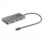 StarTech.com USB-C kelių prievadų adapteris, dvigubas HDMI vaizdas, 4K 60Hz, 2 prievadų 5Gbps USB-A šakotuvas, 100W Power Delivery perdavimas/GbE/SD/MicroSD, 12 colių/30 cm kabelis, kelioninis dokas, nešiojamojo kompiuterio dokavimo stotelė