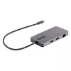StarTech.com USB-C kelių prievadų adapteris, dvigubas HDMI vaizdas, 4K 60Hz, 2 prievadų 5Gbps USB-A šakotuvas, 100W Power Delivery perdavimas/GbE/SD/MicroSD, 12 colių/30 cm kabelis, kelioninis dokas, nešiojamojo kompiuterio dokavimo stotelė
