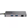 StarTech.com USB-C kelių prievadų adapteris, dvigubas HDMI vaizdas, 4K 60Hz, 2 prievadų 5Gbps USB-A šakotuvas, 100W Power Delivery perdavimas/GbE/SD/MicroSD, 12 colių/30 cm kabelis, kelioninis dokas, nešiojamojo kompiuterio dokavimo stotelė