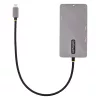 StarTech.com USB-C kelių prievadų adapteris, dvigubas HDMI vaizdas, 4K 60Hz, 2 prievadų 5Gbps USB-A šakotuvas, 100W Power Delivery perdavimas/GbE/SD/MicroSD, 12 colių/30 cm kabelis, kelioninis dokas, nešiojamojo kompiuterio dokavimo stotelė