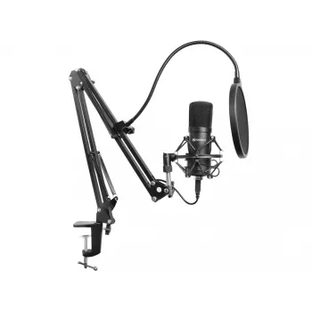 Sandberg Streamer USB mikrofonų rinkinys, studijinis mikrofonas, -27 dB, 30–16000 Hz, 24 bit, 96 kHz, vienakryptis
