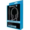 Sandberg USB Office Headset Pro Stereo laidinės ausinės biurui, 20-20000 Hz, 115 g, juodos