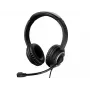 Sandberg MiniJack Chat Headset, laidinis, skambučiams/muzikai, 20–20000 Hz, 180 g, ausinės, juodos