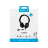 Sandberg MiniJack Chat Headset, laidinis, skambučiams/muzikai, 20–20000 Hz, 180 g, ausinės, juodos