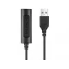 Sandberg 2in1 Office Headset Jack+USB, laidinis, biuro / skambučių centrui, 20–20000 Hz, 110 g, juodos spalvos