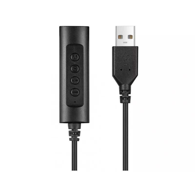 Sandberg 2in1 Office Headset Jack+USB, laidinis, biuro / skambučių centrui, 20–20000 Hz, 110 g, juodos spalvos