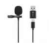 Sandberg Streamer USB segtuvinis mikrofonas, lavalier tipo, -38 dB, 50-18000 Hz, 16 bit, 48 kHz, 84 dB