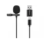 Sandberg Streamer USB segtuvinis mikrofonas, lavalier tipo, -38 dB, 50-18000 Hz, 16 bit, 48 kHz, 84 dB