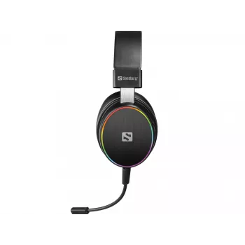 Sandberg HeroBlaster Wireless Headset, belaidžiai ir laidiniai, 20–20000 Hz, žaidimams, 300 g, juoda