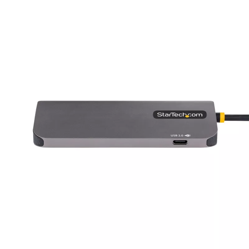StarTech.com USB-C kelių prievadų adapteris, 4K 60Hz HDMI vaizdas, 3 prievadų 5Gbps USB šakotuvas, 100W Power Delivery perdavimas, GbE, 30 cm laidas, mini kelioninis dokas, nešiojamojo kompiuterio dokavimo stotelė