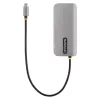 StarTech.com USB-C kelių prievadų adapteris, 4K 60Hz HDMI vaizdas, 3 prievadų 5Gbps USB šakotuvas, 100W Power Delivery perdavimas, GbE, 30 cm laidas, mini kelioninis dokas, nešiojamojo kompiuterio dokavimo stotelė
