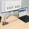 StarTech.com USB-C kelių prievadų adapteris, 4K 60Hz HDMI vaizdas, 3 prievadų 5Gbps USB šakotuvas, 100W Power Delivery perdavimas, GbE, 30 cm laidas, mini kelioninis dokas, nešiojamojo kompiuterio dokavimo stotelė