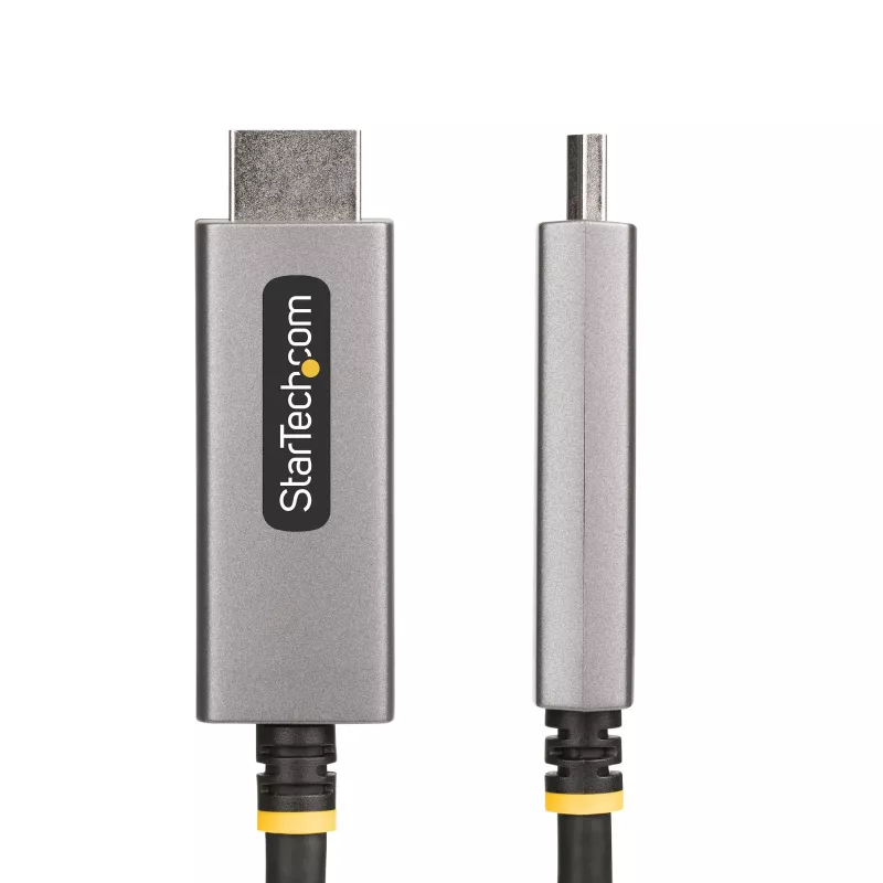 StarTech.com 6ft (2m) DisplayPort į HDMI adapterio laidas, 8K 60Hz, 4K 144Hz, HDR10, DP 1.4 į HDMI 2.1 aktyvus vaizdo keitiklis, DisplayPort staliniam kompiuteriui prie HDMI monitoriaus, M/M