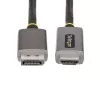 StarTech.com 6ft (2m) DisplayPort į HDMI adapterio laidas, 8K 60Hz, 4K 144Hz, HDR10, DP 1.4 į HDMI 2.1 aktyvus vaizdo keitiklis, DisplayPort staliniam kompiuteriui prie HDMI monitoriaus, M/M