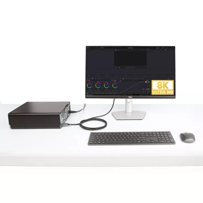 StarTech.com 6ft (2m) DisplayPort į HDMI adapterio laidas, 8K 60Hz, 4K 144Hz, HDR10, DP 1.4 į HDMI 2.1 aktyvus vaizdo keitiklis, DisplayPort staliniam kompiuteriui prie HDMI monitoriaus, M/M