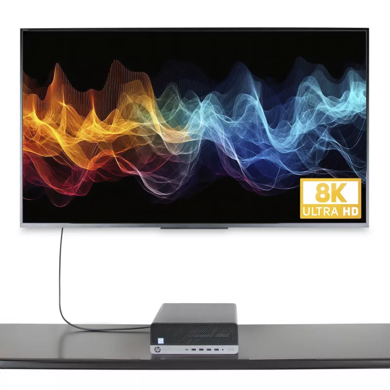StarTech.com 6ft (2m) DisplayPort į HDMI adapterio laidas, 8K 60Hz, 4K 144Hz, HDR10, DP 1.4 į HDMI 2.1 aktyvus vaizdo keitiklis, DisplayPort staliniam kompiuteriui prie HDMI monitoriaus, M/M