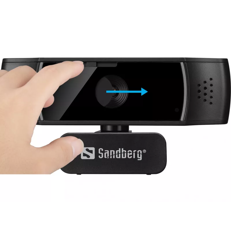 Sandberg USB Webcam Autofocus DualMic, 2,07 MP, 1920 x 1080 pikselių, Full HD, 30 kadrų/s, 70°
