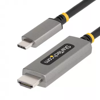 StarTech.com 6ft (2m) USB-C į HDMI adapterio kabelis, 8K 60Hz, 4K 144Hz, HDR10, USB Type-C į HDMI 2.1 vaizdo keitiklis, USB-C DP Alt Mode/USB4/Thunderbolt 3/4 suderinamas - USB-C nešiojamas kompiuteris prie HDMI monitoriaus