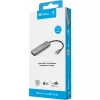 Sandberg 136-41 USB-C į 4x USB-C šakotuvas, USB-C 3.1, 10 Gbit/s, aliuminis, 0,15 m kabelis
