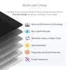 StarTech.com privatumo ekrano apsauga 13 colių MacBook Air M2/M3, nuimamas ir reversinis, blizgus/matinis, magnetinis, 51% mėlynos šviesos mažinimas