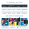 StarTech.com privatumo ekrano apsauga 13 colių MacBook Air M2/M3, nuimamas ir reversinis, blizgus/matinis, magnetinis, 51% mėlynos šviesos mažinimas