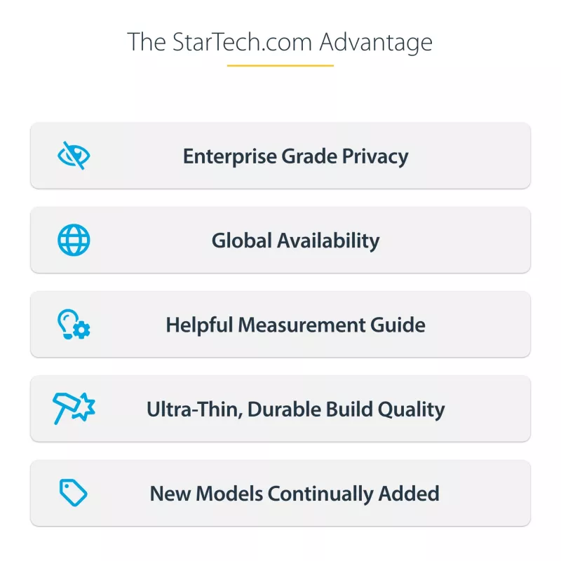 StarTech.com privatumo ekrano apsauga 13 colių MacBook Air M2/M3, nuimamas ir reversinis, blizgus/matinis, magnetinis, 51% mėlynos šviesos mažinimas