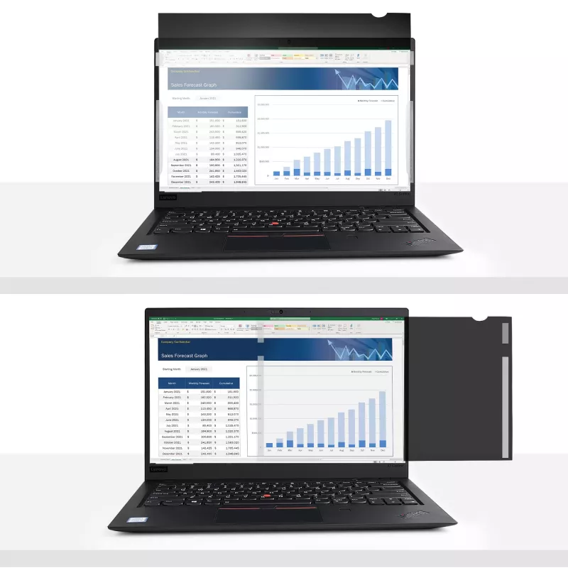 StarTech.com 14 colių nešiojamojo kompiuterio privatumo ekranas – akinimo mažinimo filtras plačiaekraniams (16:9) ekranams – nešiojamojo kompiuterio monitoriaus ekrano apsauga su 51 % mėlynos šviesos mažinimu – reversinė matinė/blizgi pusė