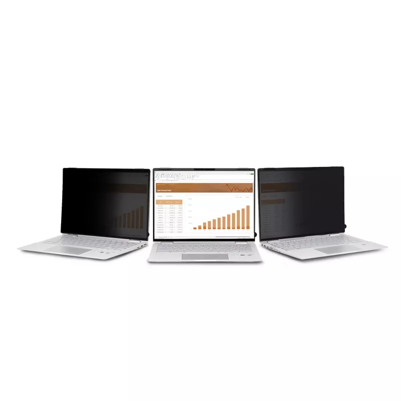 StarTech.com 14 colių 16:10 Flip-Over privatumo ekranas su lietimu, antirefleksinis privatumo filtras, nešiojamojo kompiuterio monitoriaus ekrano apsauga su 51% mėlynos šviesos redukcija