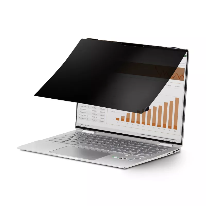 StarTech.com 14 colių 16:10 Flip-Over privatumo ekranas su lietimu, antirefleksinis privatumo filtras, nešiojamojo kompiuterio monitoriaus ekrano apsauga su 51% mėlynos šviesos redukcija