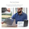 StarTech.com 14 colių 16:10 Flip-Over privatumo ekranas su lietimu, antirefleksinis privatumo filtras, nešiojamojo kompiuterio monitoriaus ekrano apsauga su 51% mėlynos šviesos redukcija