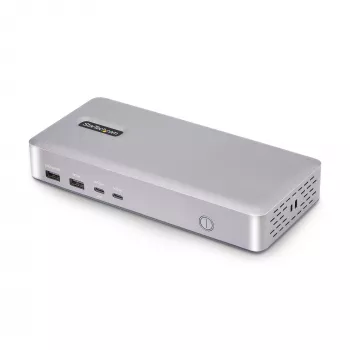StarTech.com USB4 dokų stotelė dviem monitoriams, Dual 4K 120Hz arba Single 8K 60Hz HDMI, 100W nešiojamojo kompiuterio įkrovimas, 2.5GbE, USB-C kelių monitorių dokas, be tvarkyklių
