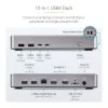 StarTech.com USB4 dokų stotelė dviem monitoriams, Dual 4K 120Hz arba Single 8K 60Hz HDMI, 100W nešiojamojo kompiuterio įkrovimas, 2.5GbE, USB-C kelių monitorių dokas, be tvarkyklių
