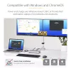 StarTech.com USB4 dokų stotelė dviem monitoriams, Dual 4K 120Hz arba Single 8K 60Hz HDMI, 100W nešiojamojo kompiuterio įkrovimas, 2.5GbE, USB-C kelių monitorių dokas, be tvarkyklių