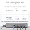 StarTech.com USB4 dokų stotelė dviem monitoriams, Dual 4K 120Hz arba Single 8K 60Hz HDMI, 100W nešiojamojo kompiuterio įkrovimas, 2.5GbE, USB-C kelių monitorių dokas, be tvarkyklių