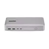 StarTech.com USB4 dokų stotelė dviem monitoriams, Dual 4K 120Hz arba Single 8K 60Hz HDMI, 100W nešiojamojo kompiuterio įkrovimas, 2.5GbE, USB-C kelių monitorių dokas, be tvarkyklių