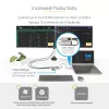StarTech.com USB-C kelių prievadų adapteris su pritvirtintu USB-C į USB-A adapteriu, dvigubas HDMI (4K30Hz/1080p60Hz), 3x USB-A 5Gbps, mini kelioninis dokas, nešiojamojo kompiuterio dokavimo stotelė, 40 cm laidas