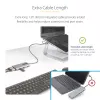 StarTech.com USB-C kelių prievadų adapteris su pritvirtintu USB-C į USB-A adapteriu, dvigubas HDMI (4K30Hz/1080p60Hz), 3x USB-A 5Gbps, mini kelioninis dokas, nešiojamojo kompiuterio dokavimo stotelė, 40 cm laidas