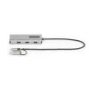 StarTech.com USB-C kelių prievadų adapteris su pritvirtintu USB-C į USB-A adapteriu, dvigubas HDMI (4K30Hz/1080p60Hz), 3x USB-A 5Gbps, mini kelioninis dokas, nešiojamojo kompiuterio dokavimo stotelė, 40 cm laidas