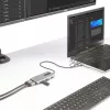 StarTech.com USB-C kelių prievadų adapteris su pritvirtintu USB-C į USB-A adapteriu, dvigubas HDMI (4K30Hz/1080p60Hz), 3x USB-A 5Gbps, mini kelioninis dokas, nešiojamojo kompiuterio dokavimo stotelė, 40 cm laidas