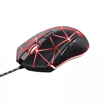 Pelė Trust GXT 133 Locx Gaming, Dešinei rankai, USB Type-A, Optinė, 4000 DPI