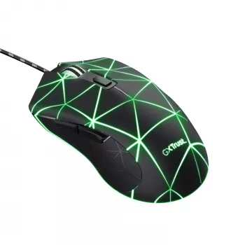 Pelė Trust GXT 133 Locx Gaming, Dešinei rankai, USB Type-A, Optinė, 4000 DPI